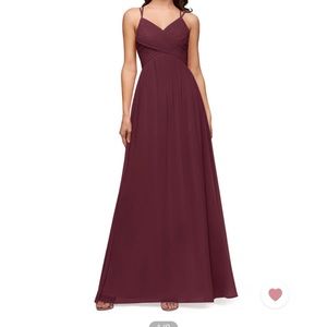 Azazie Nirene Cabernet size 10 altered